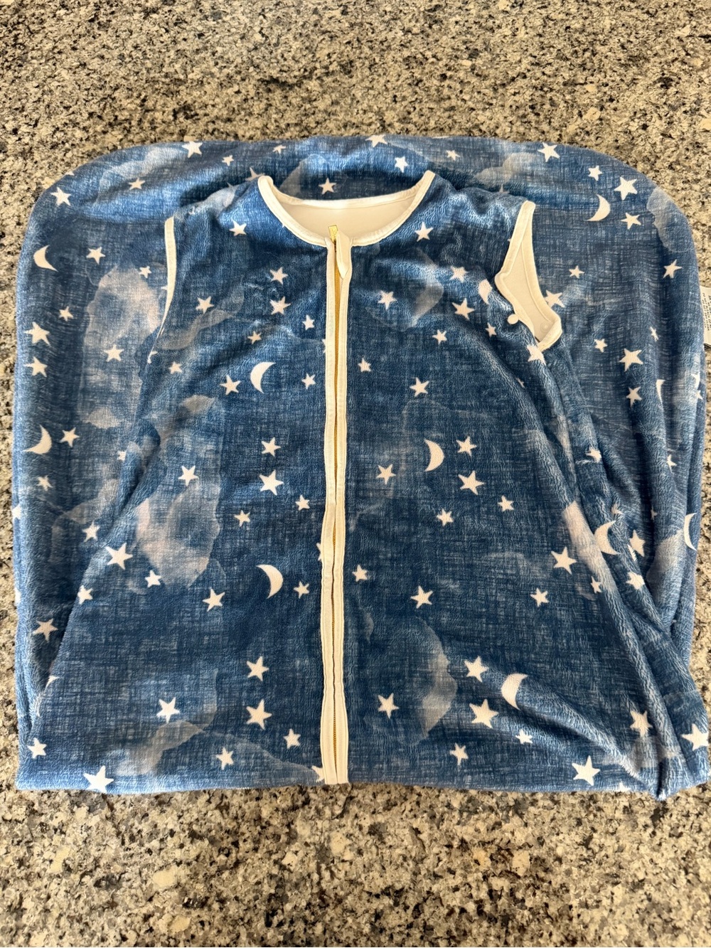 Blue Star & Moon Childs zip up sleeper 2t-3t